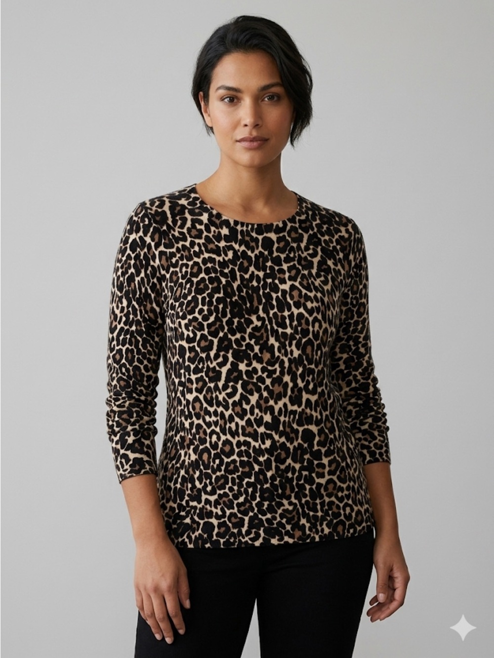 J Crew Y2K Cotton Leopard  Cheetah Print Top Size Small | Animal Print